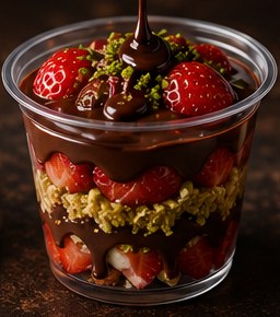 Dubai strawberry cup
