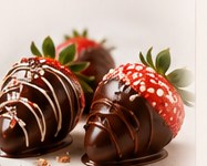 Chocolate covered strawberries ready for a market or event